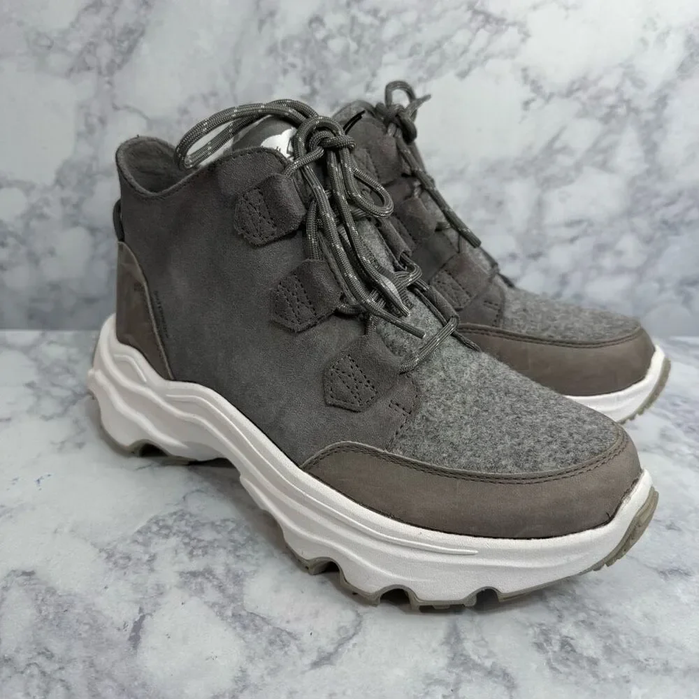 SOREL Kinetic Breakthru Caribou Waterproof Boot sz 9.5 NEW #K985